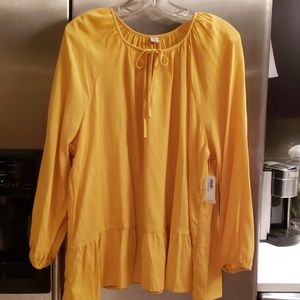 Old Navy Yellow Blouse XXL